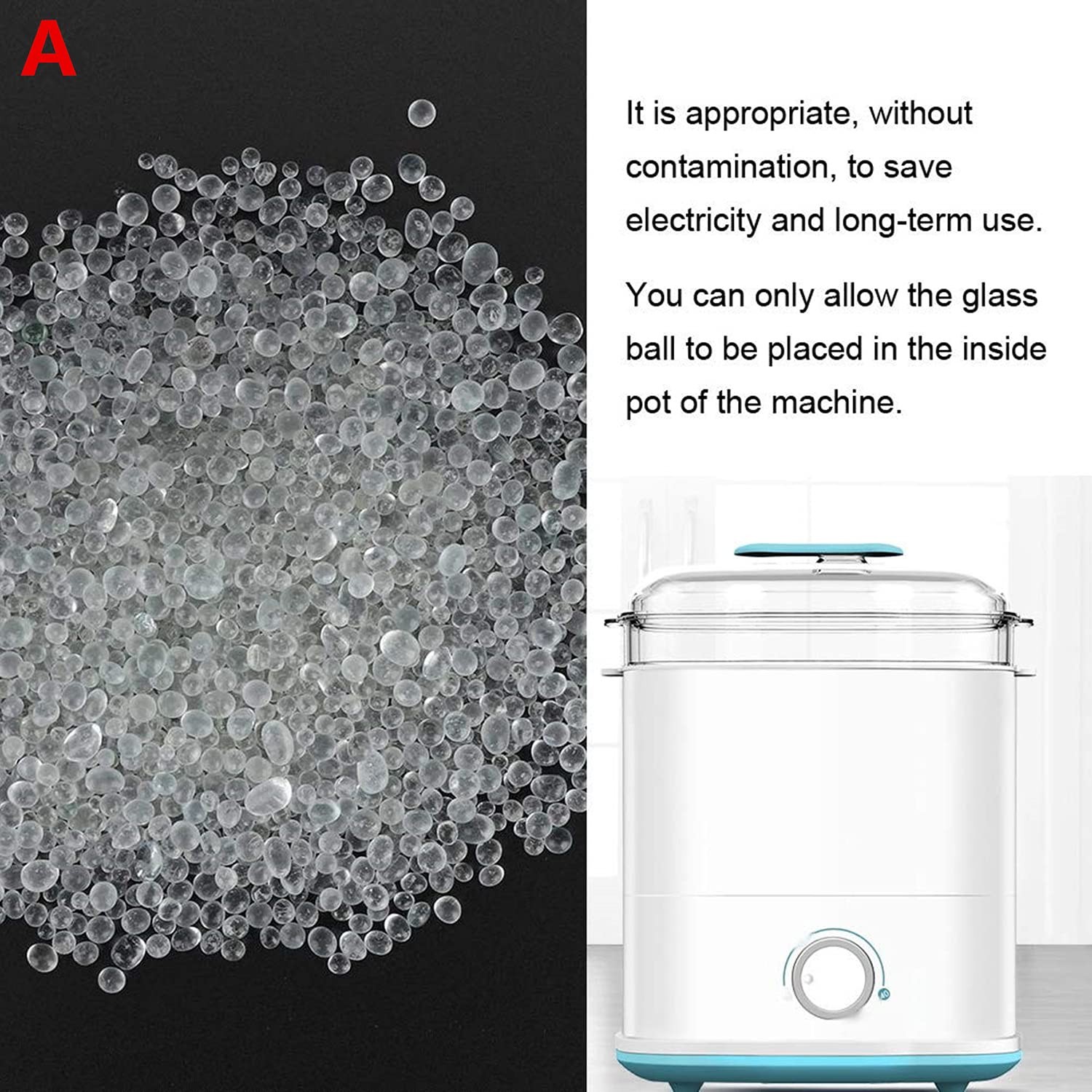 Glass Beads Balls, High Temperature Glass Ball Nail Box Silica Sand Beads Man…