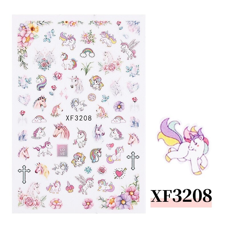 Nail Art Stickers Self Adhesive Gel Polish Decor Manicure Art Decal