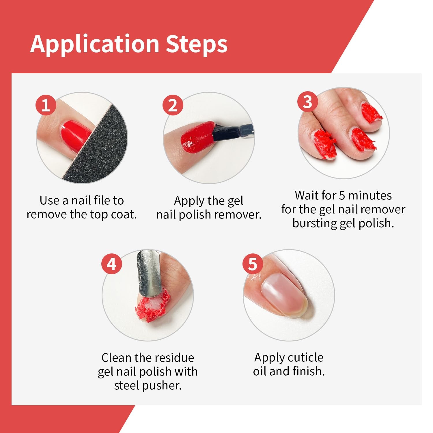 OPENLIVE 2 Bottles of 10ml Nail Gel Quick Remover, 0.17 Fl Oz (Pack 2), 3A