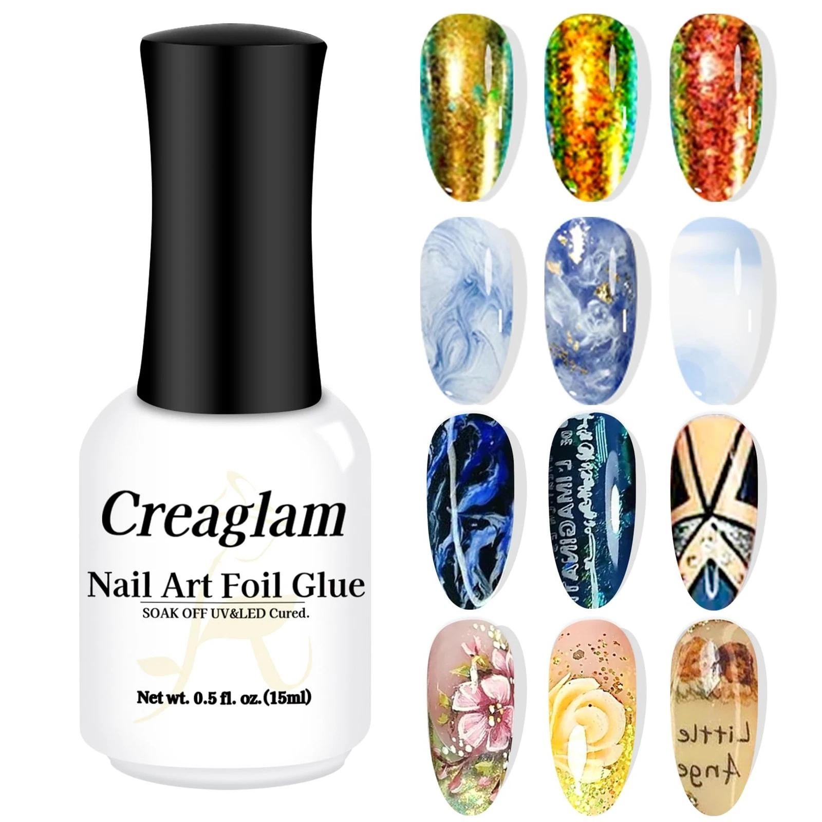 Nail Foil Glue Gel: Nail Art Foil for Foil Stickers Nail Glue Foil Transfer G…