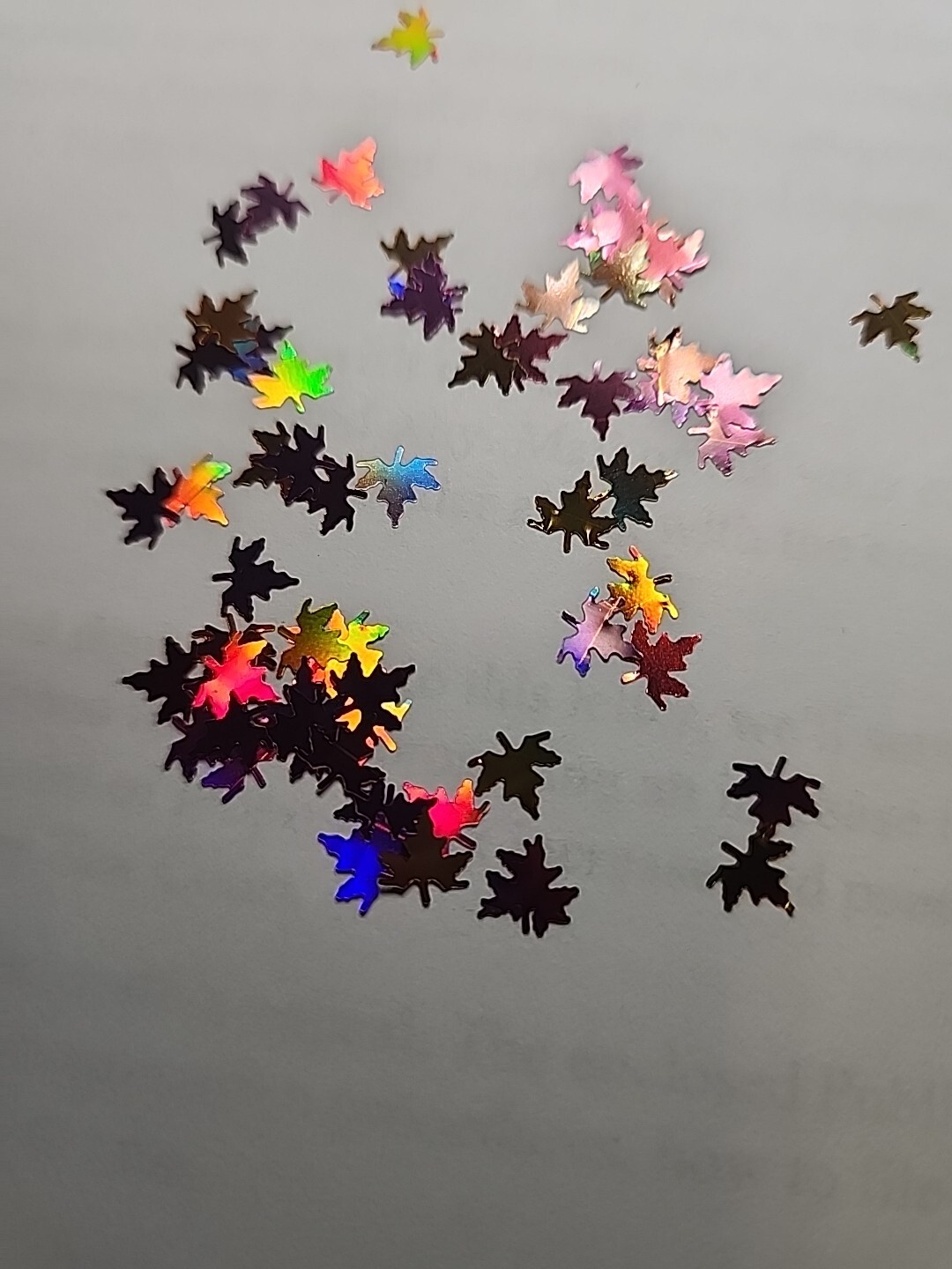 Maple Leaf Nail Art Glitter HALO Flakes Leaves Autumn 5g bag
