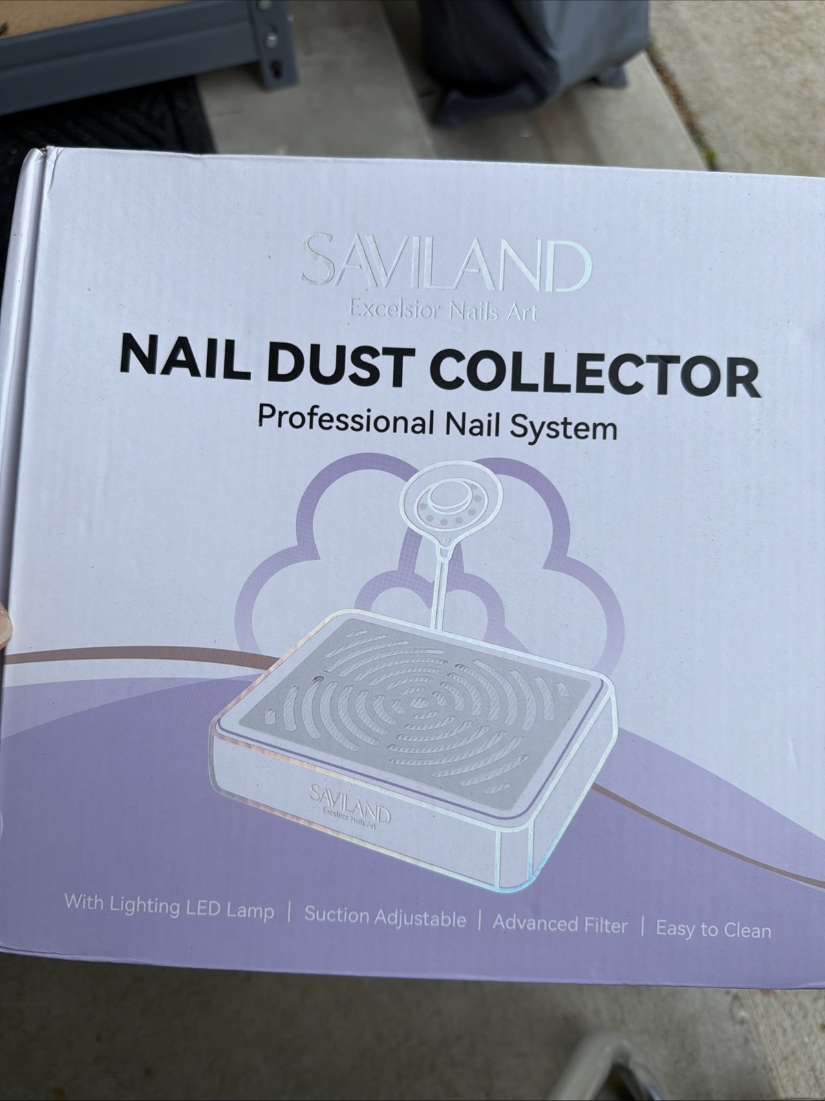 SAVILAND Nail Dust Collector With Lamp, UV/LED nail Lamp, Gooseneck UV Nail Lamp