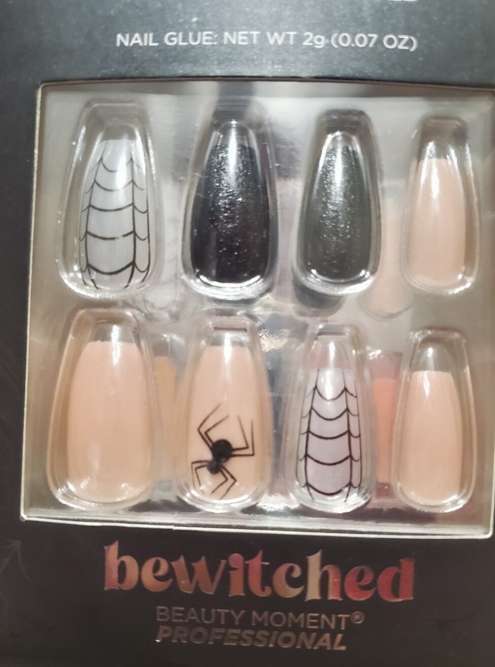 🎃Halloween Spider Nails Black Nails Spooky Nails Hallow👻een Press-On Nails💅