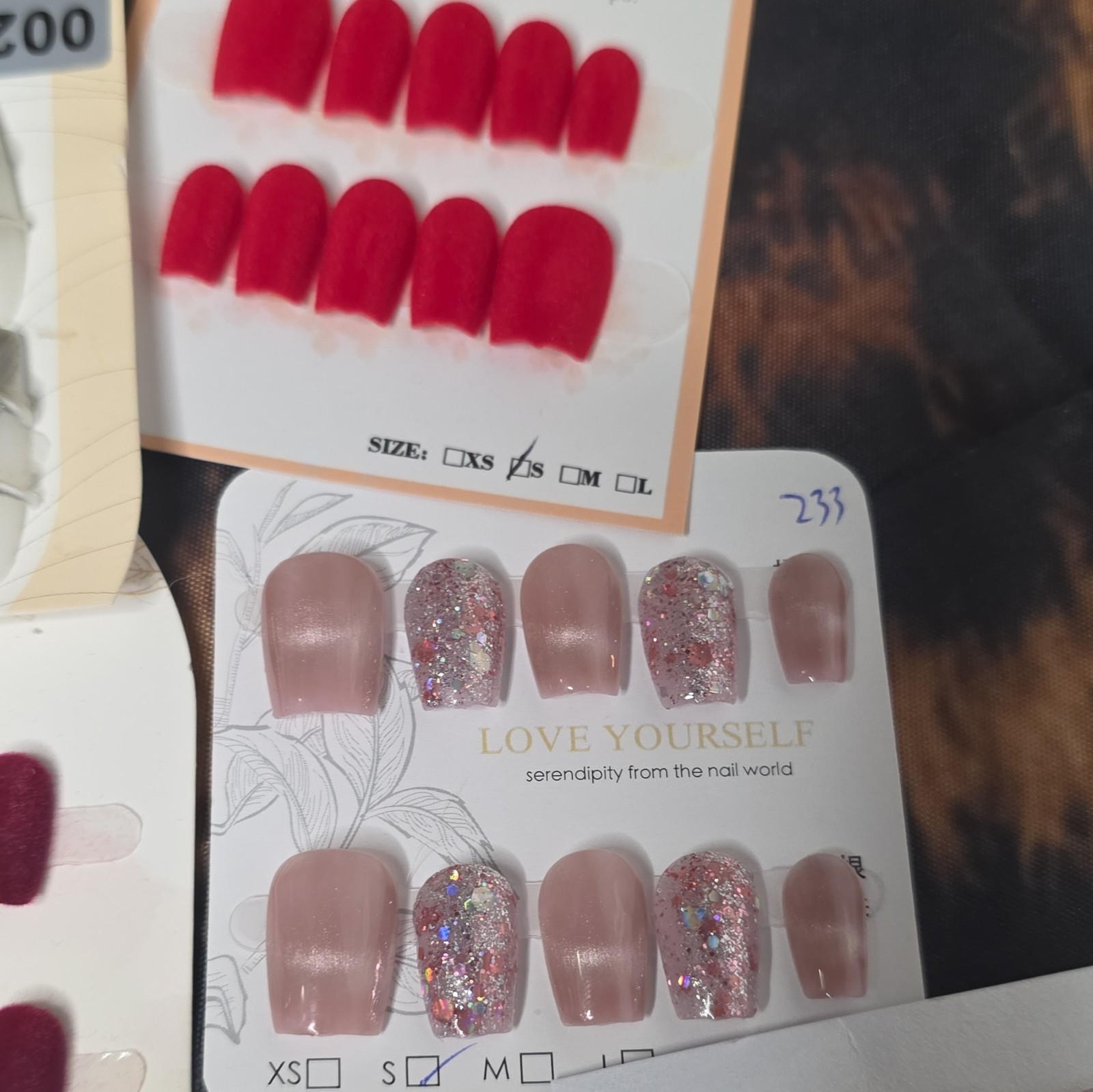10 Pair Lot- Size SMALL Press-On Nails
