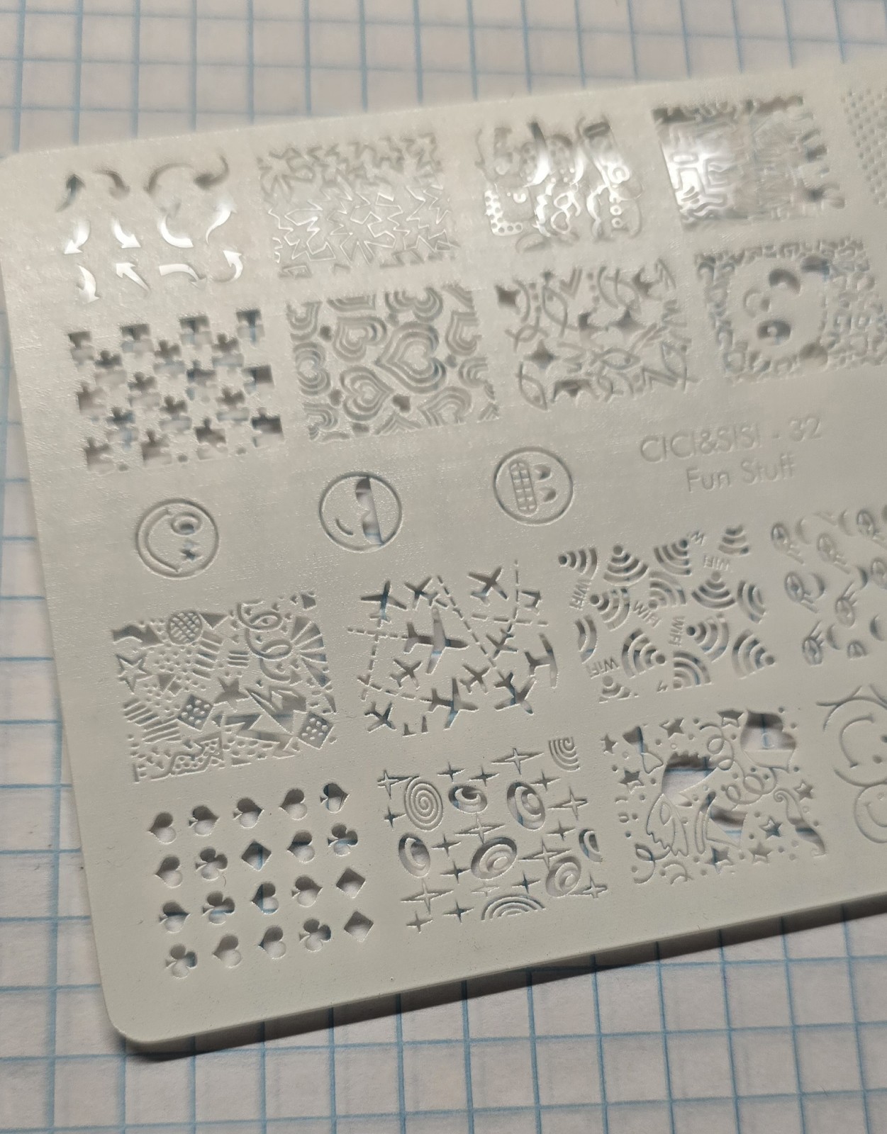 VINTAGE Cici & Sisi Nail Art Stamp Acrylic Plastic Plate Set Kit In Case HTF