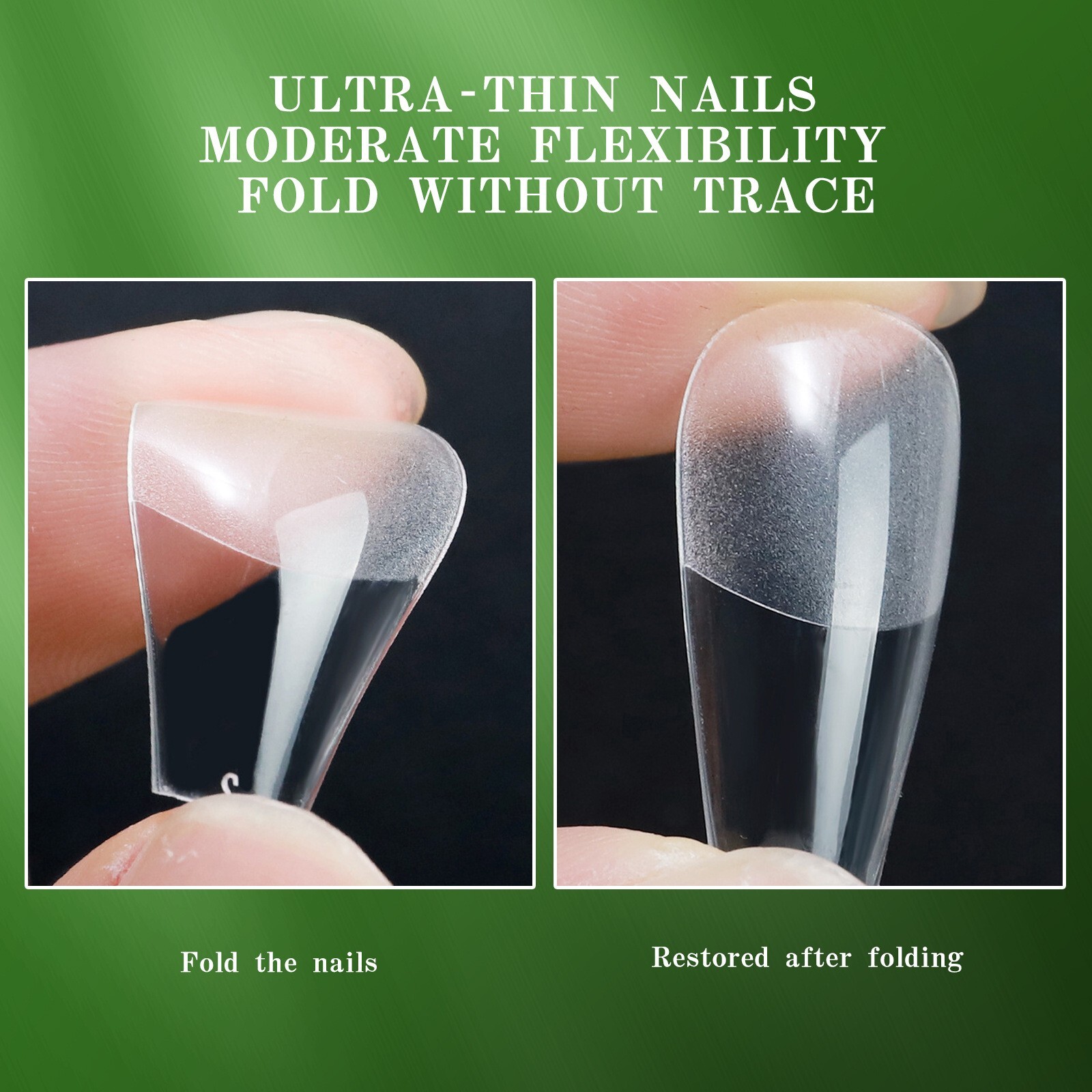 120pcs Press On Nails Coffin Square Oval Soft Gel False Nail Tips for Extensions