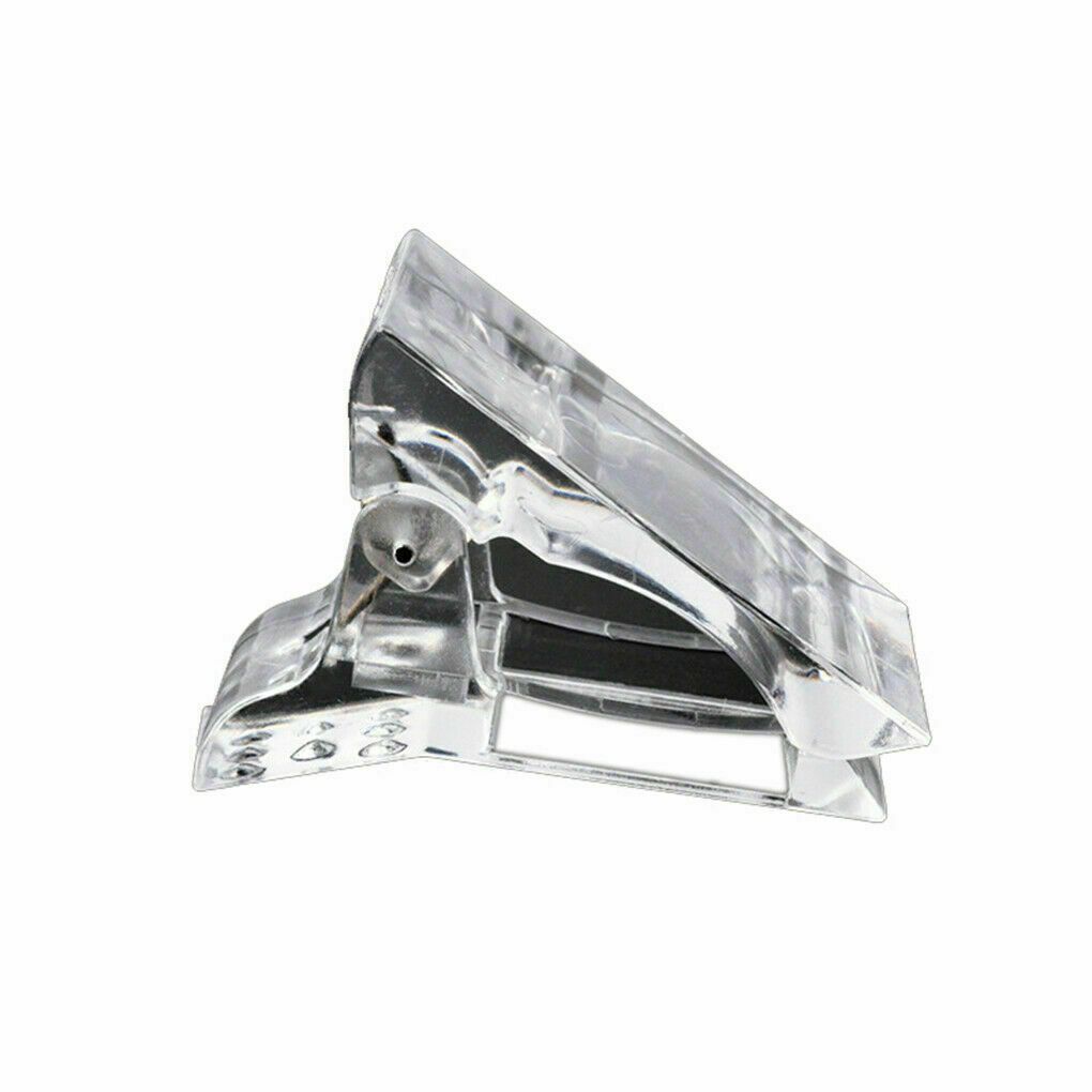 5pcs Nail Tips Clip Quick Building Poly UV Builder Gel Extension Clamp UK FAST