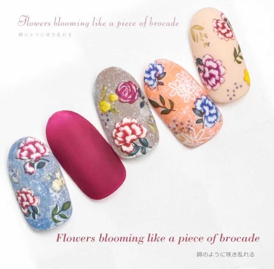 Nail Art Stickers Jap Designer Cartoon Plant Fruit Flower Shape +70 Variations