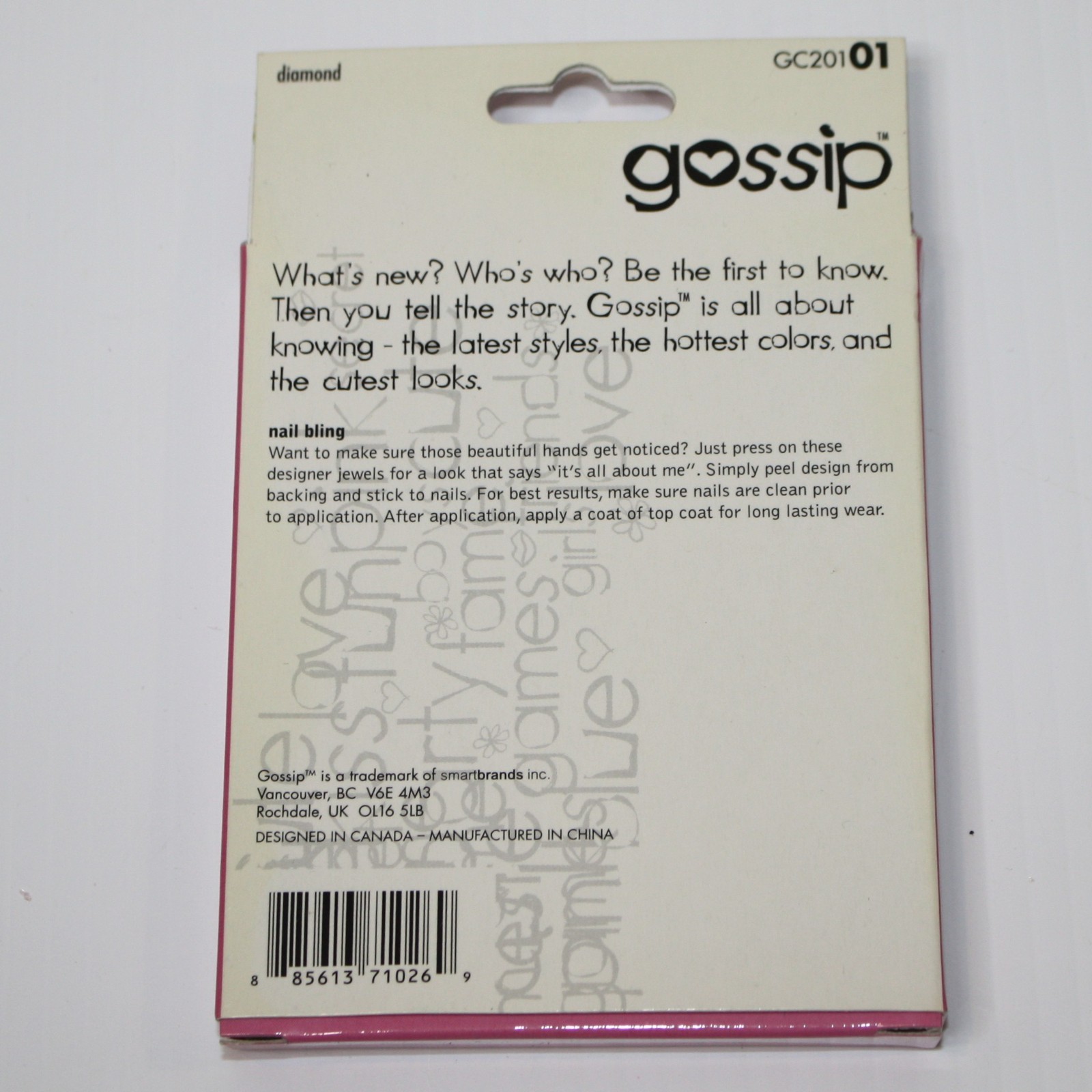 Gossip Girl’s Diamond Nail Bling Stick on Jewels and Decals New in Package