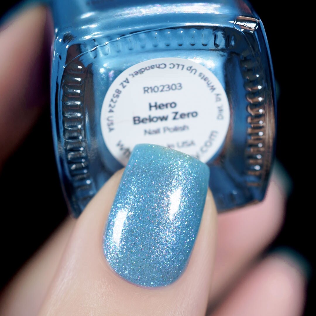 Hero Below Zero Regular Polish (Light Blue Shimmer), Nail Polish for Nail Art