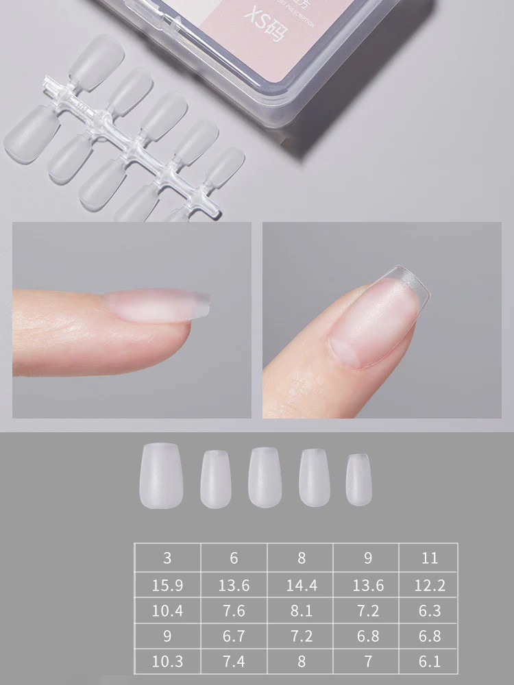 Short Round Wearable Nail Tips