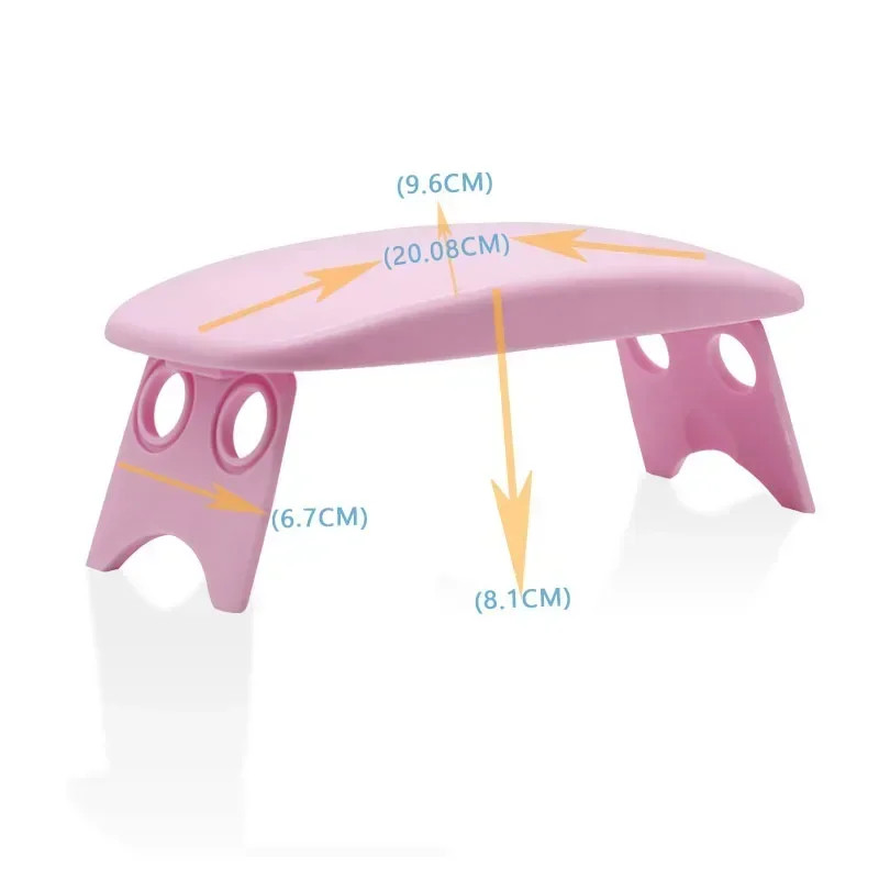 Folding Nail Hand Manicure Rest Arm Stand Pillow Cushion Holder Table Desk