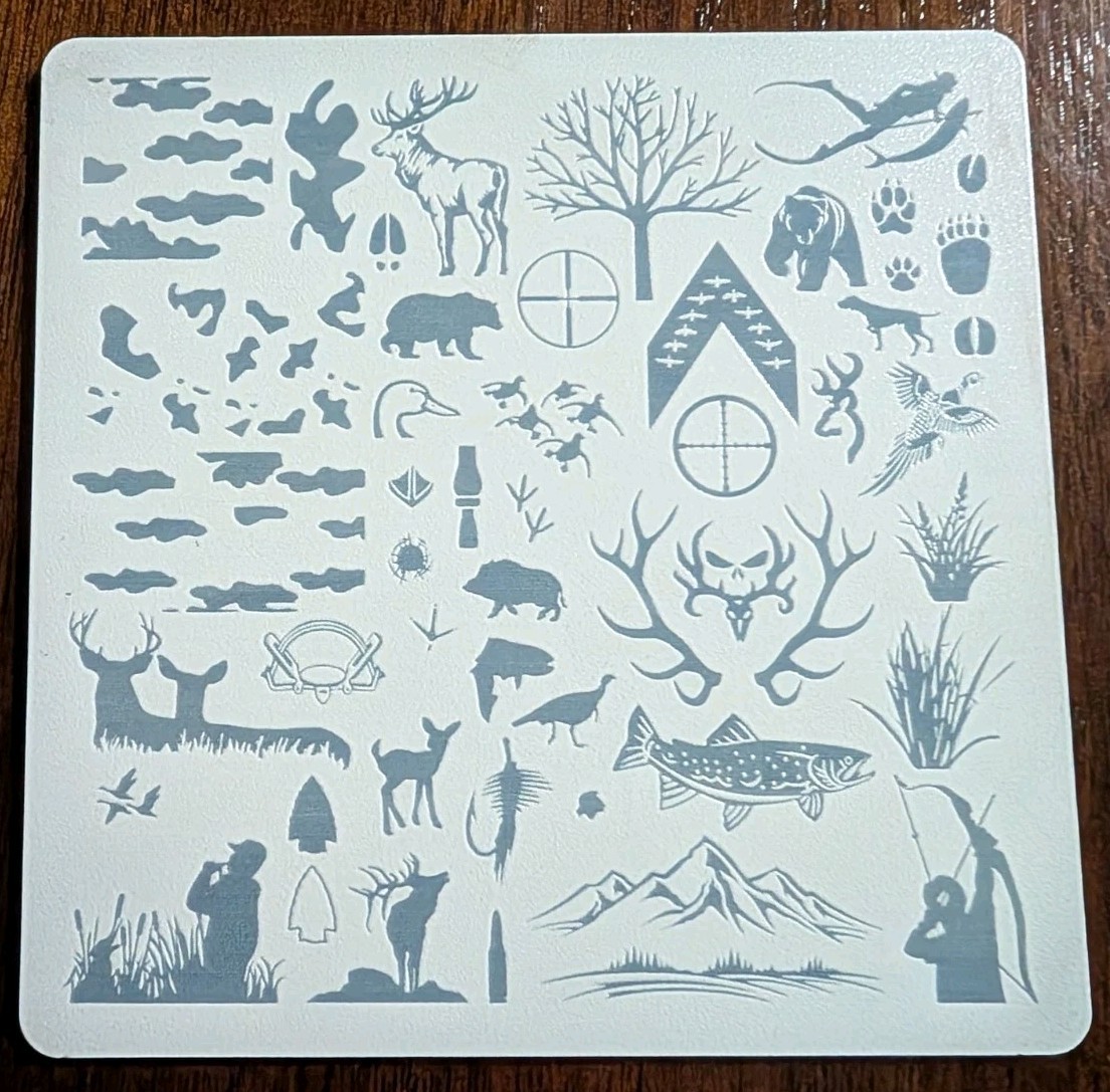 Nail Stamping Plates Bundle Lot Acrylic Animals Nature Designs Nail Art Set Rare
