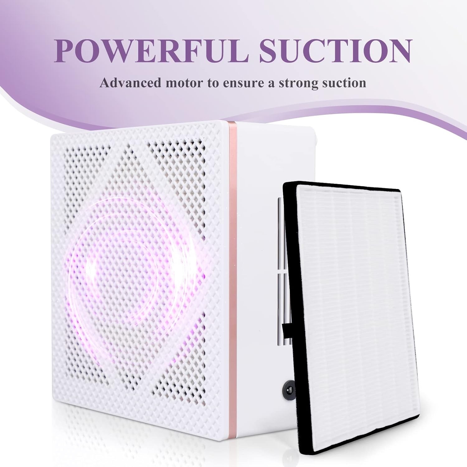 SAVILAND PROFESSIONAL Nail Dust Collector 60W Motor, Reusable Filter NEW IN BOX