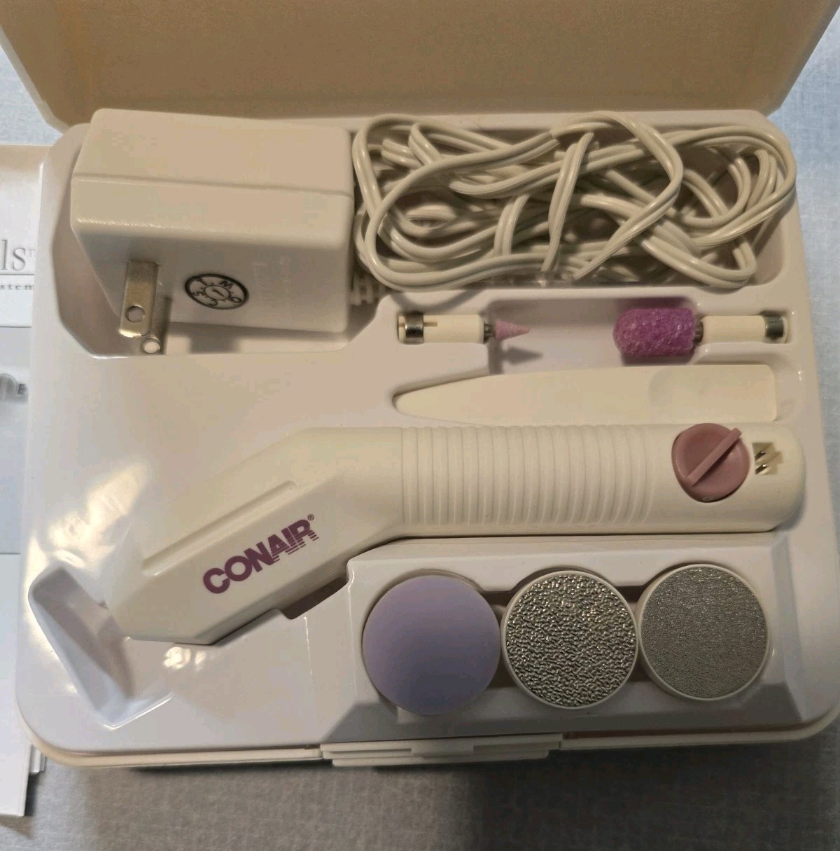 Used Vintage Nails by CONAIR Rechargeable Nail Care System