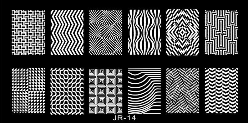 1Pc Nail Art Stamp Plate Geometric Line DIY Stamping Image Plate 6*12CM Nail Sta
