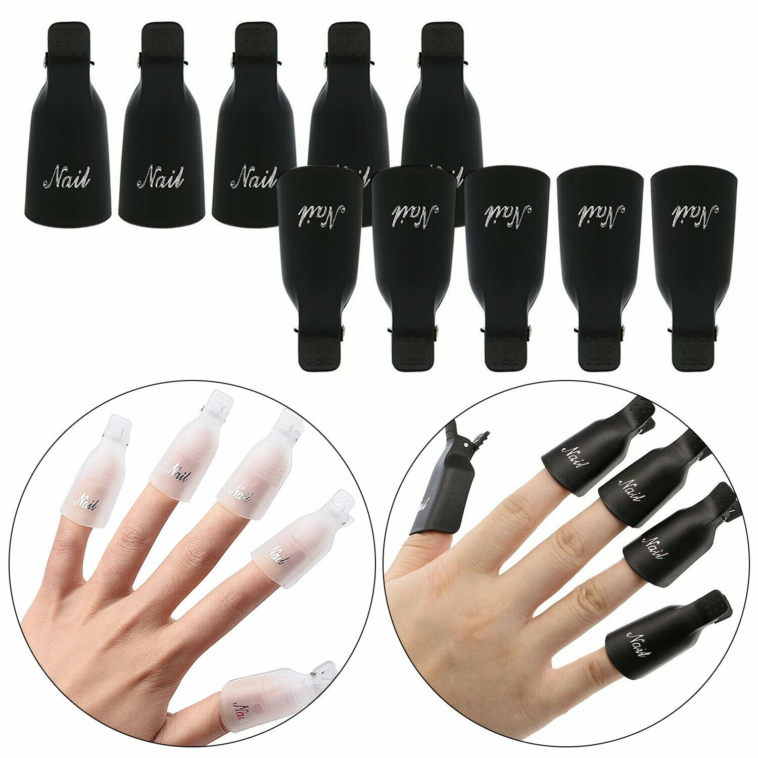 Plastic Acrylic Nail Polish Remover (10-Piece) Nail Polish Remover (10-Piece) 4.