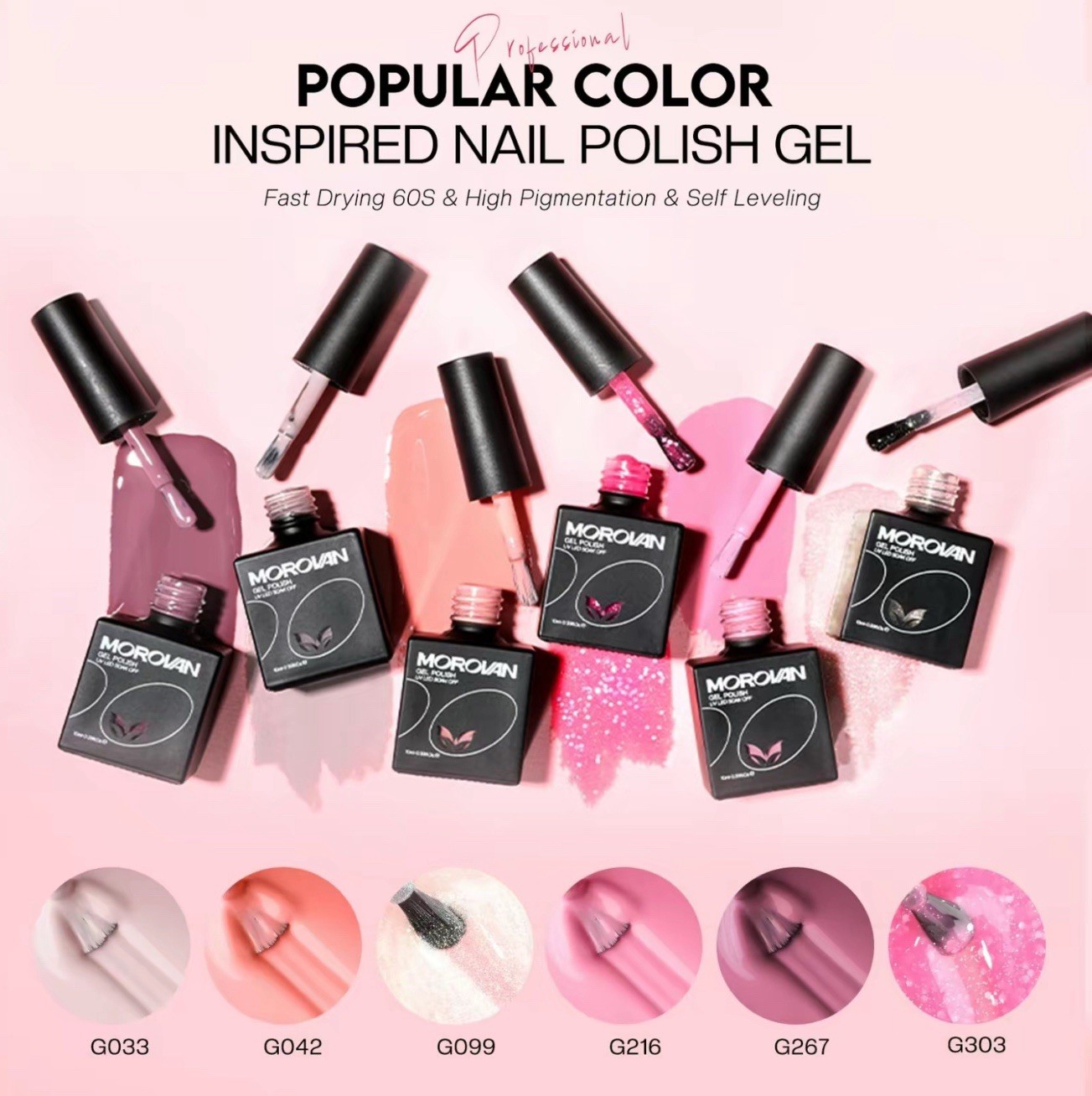 Morovan Poly Gel Nail Kit: Starter Kit 8 Pcs All Season