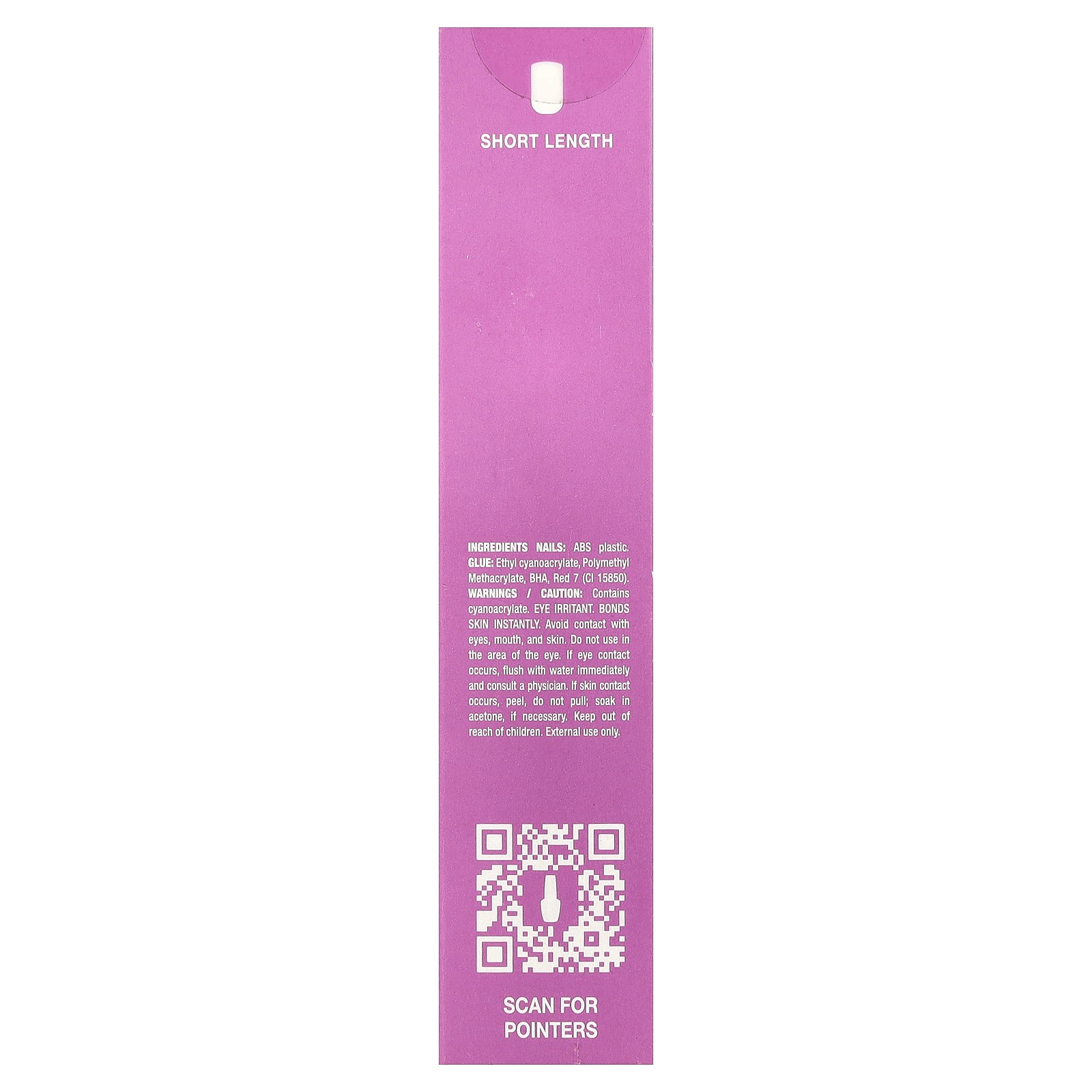On Point, Instant Press-On Mani, Short Length, Lucky Lucky Lavender, 27 Piece