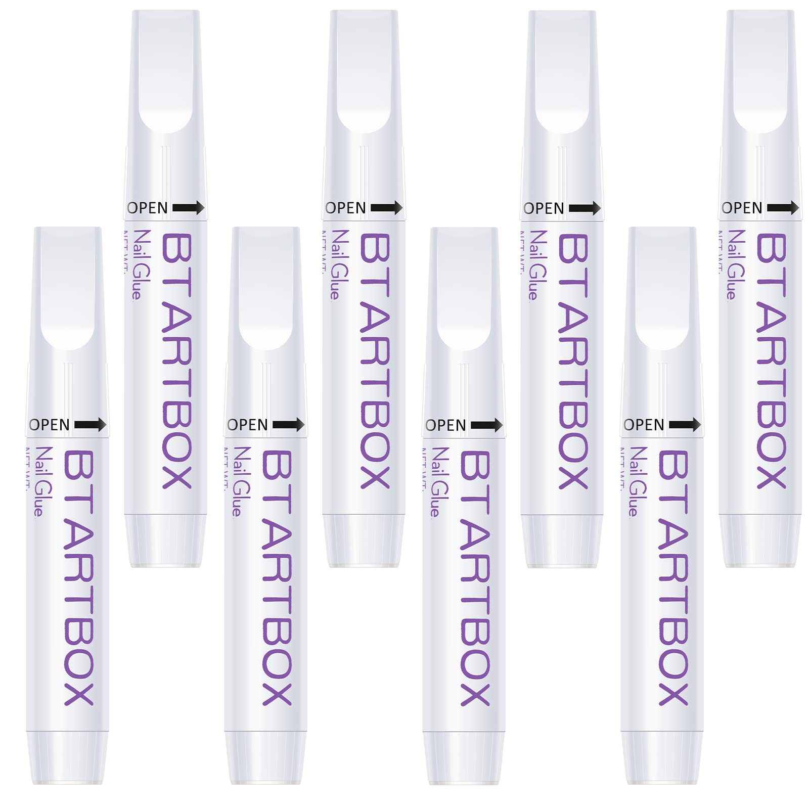 Nail Glue for Acrylic Nails – Nail Glue for Press On Nails 8 Pcs BTArtbox Adh…