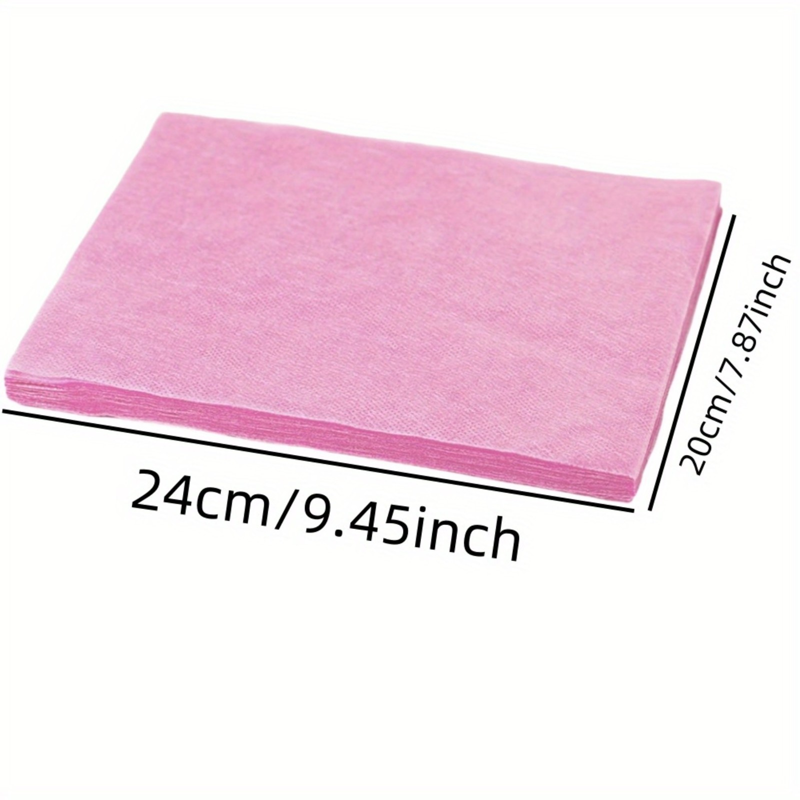 100pcs Pink Disposable Non Woven Unscented Nail Art Vacuum Dust Collection