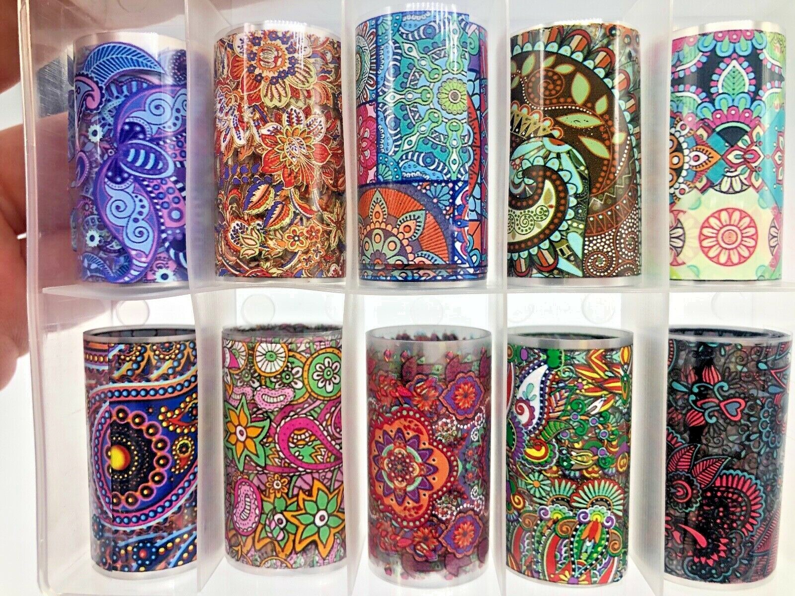 Nail Foil Transfer Decals – New – Floral – Transfer Foils – PM-1-16