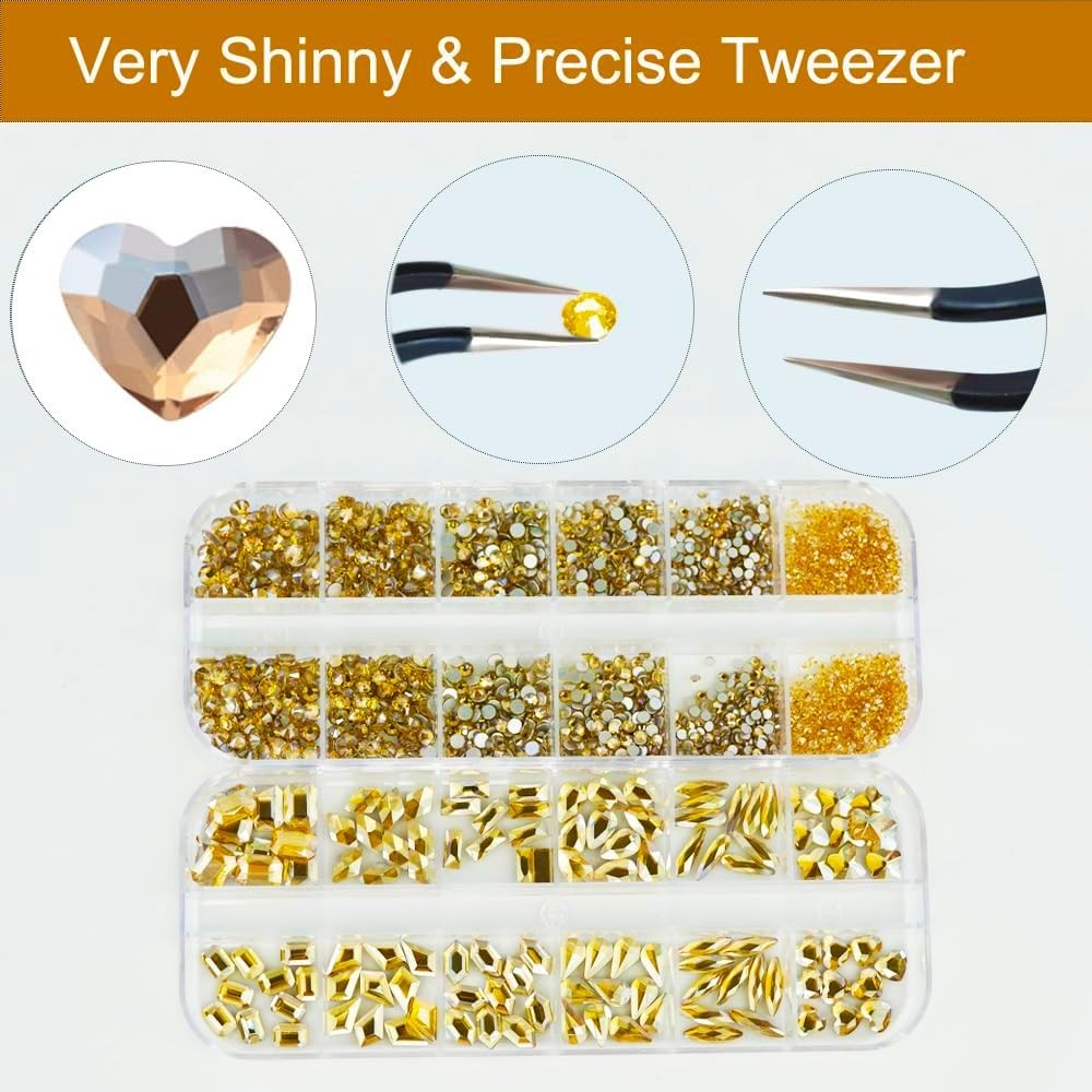 Crystal Nail Rhinestones Diamond Gem Stones Charms for Nail Art Face Eye Makeup