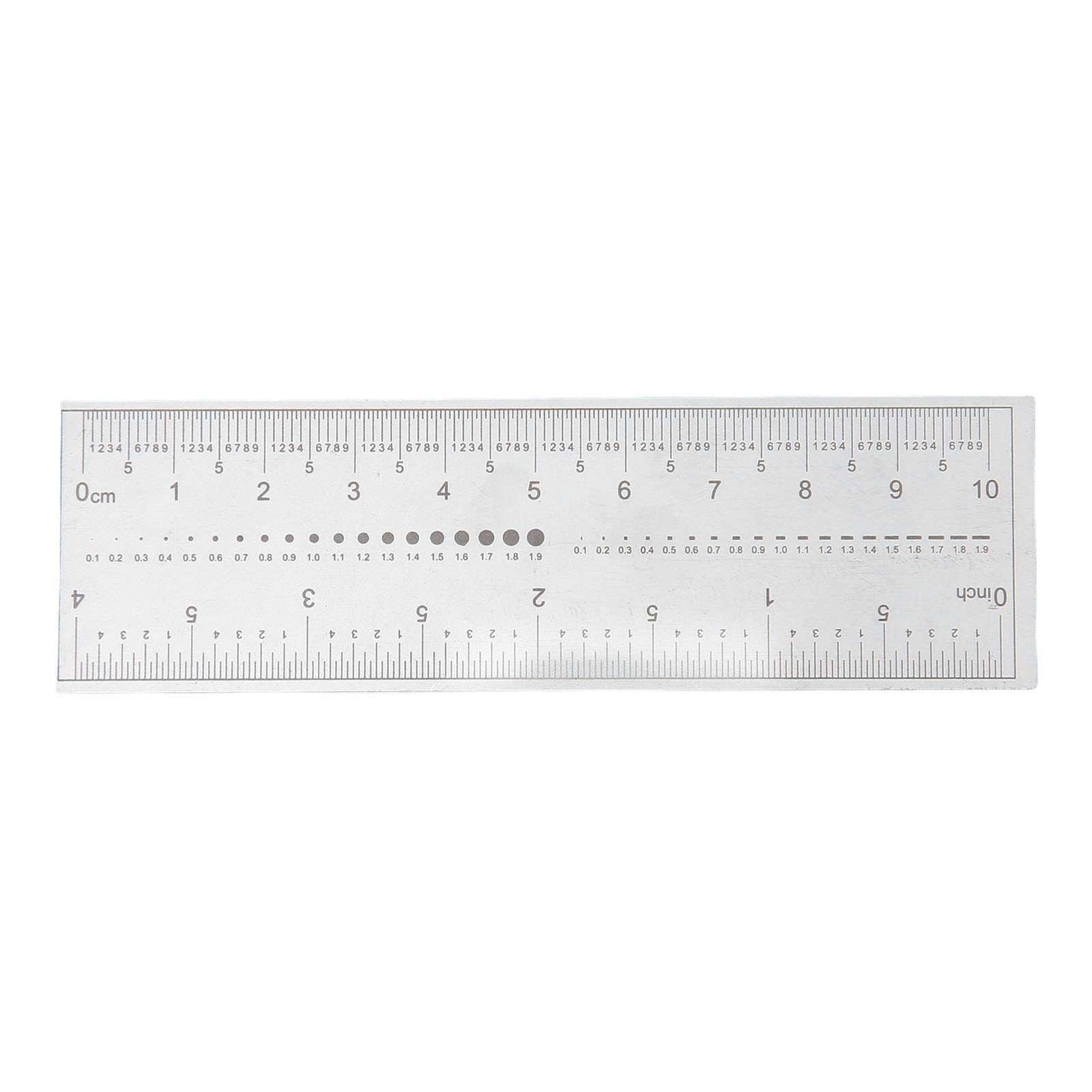 PVC 10PCS Fake Nails Measuring Ruler Transparent Art