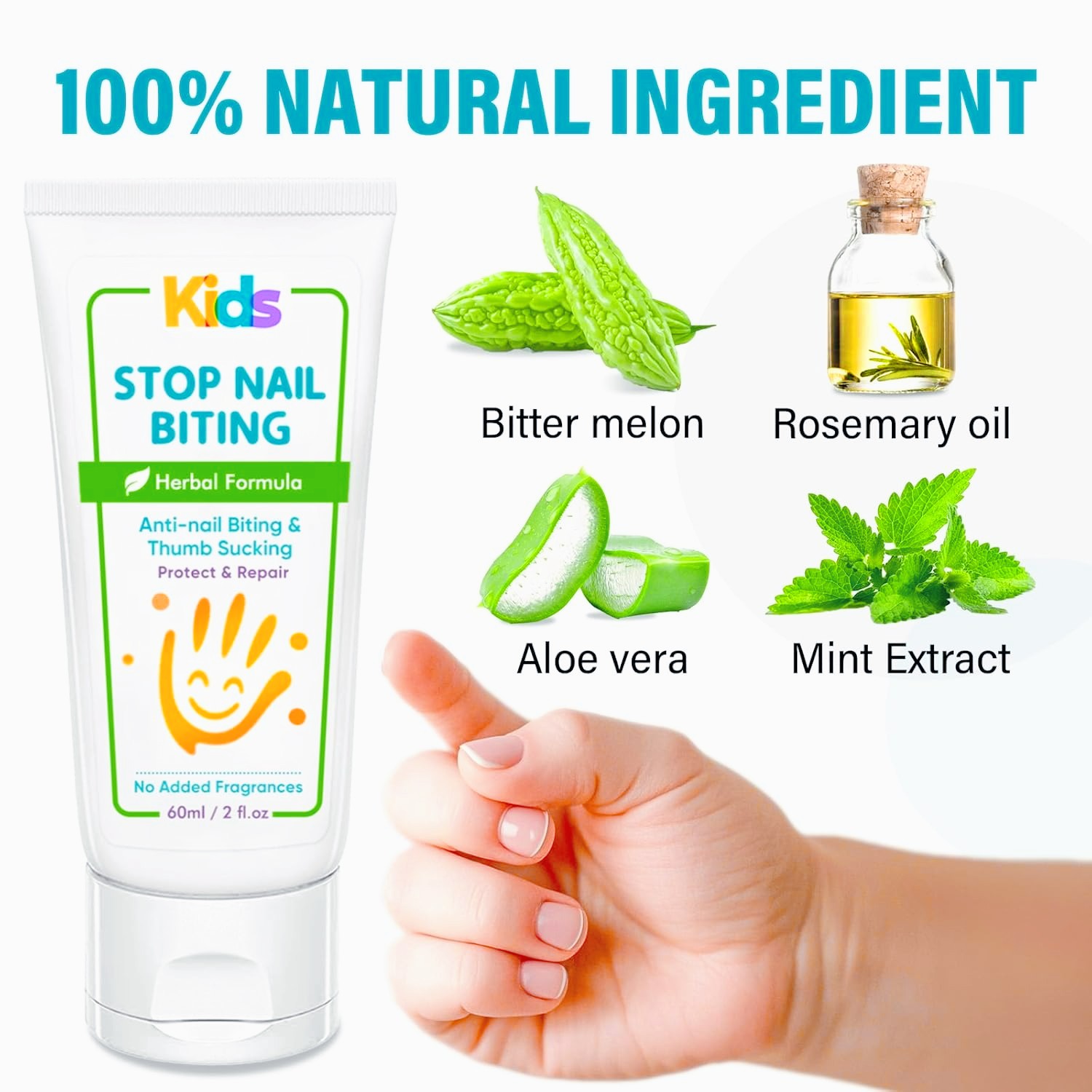 No Bite Nail Polish for Kids Adults Bitter Solution Thumb Sucking