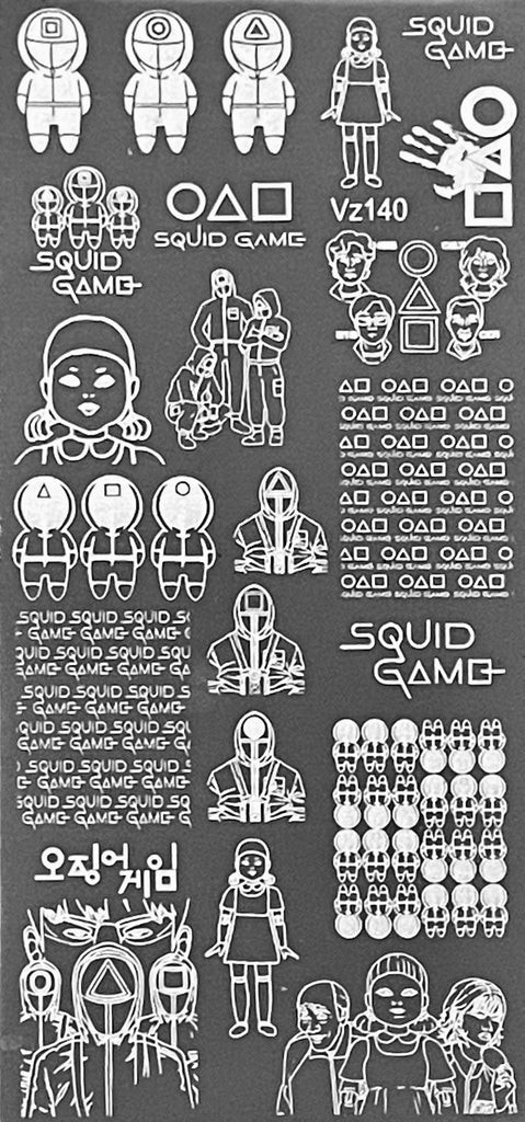 Mundo de Unas Squid Game Nail Stamping Plate