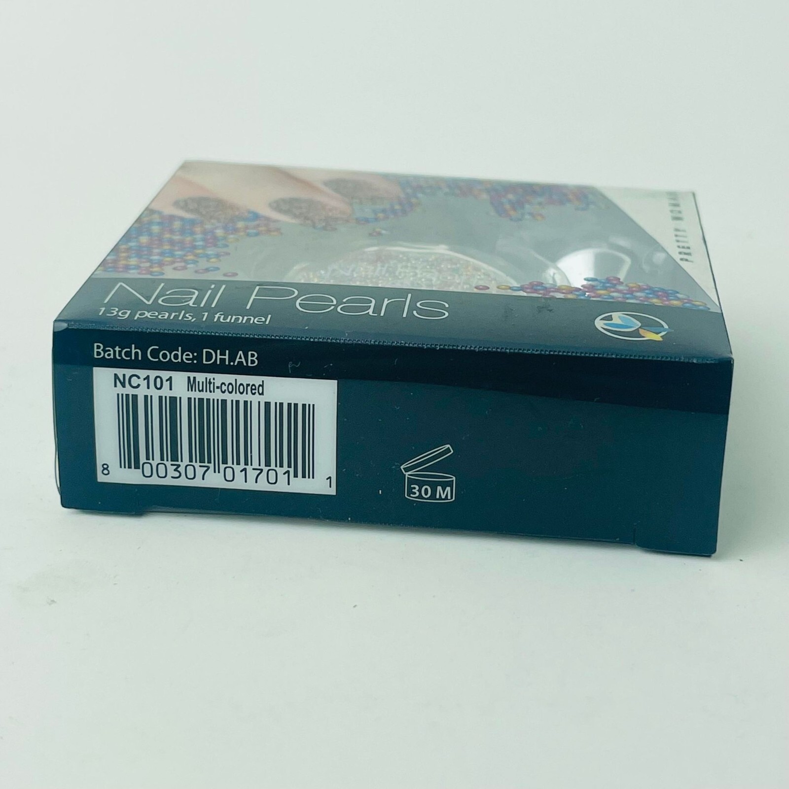 Pretty Woman Nail Pearls Use With Any Polish 13g Pearls, 1 Funnel Multicolor NEW