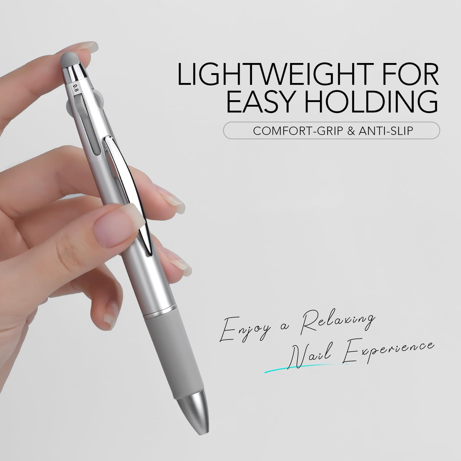 4-In-1 Nail Dotting Pen, Manicure Art Tools in Ballpoint Design with Size