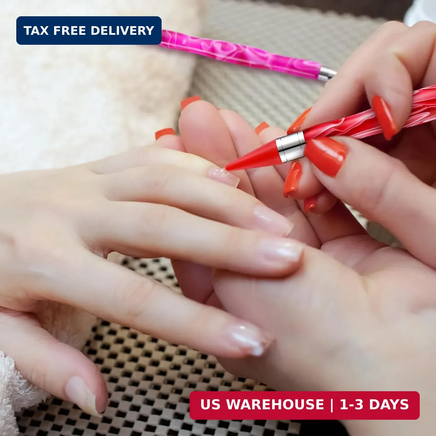 Tatuo 4 Pcs Dual Ended Nail Rhinestone Picker Tool Wax Tip Comfort Rhinestone Pe