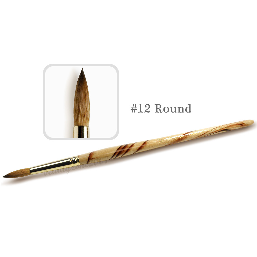Medicool Kolinsky 100% Sable Acrylic Nail Brush #12 Round