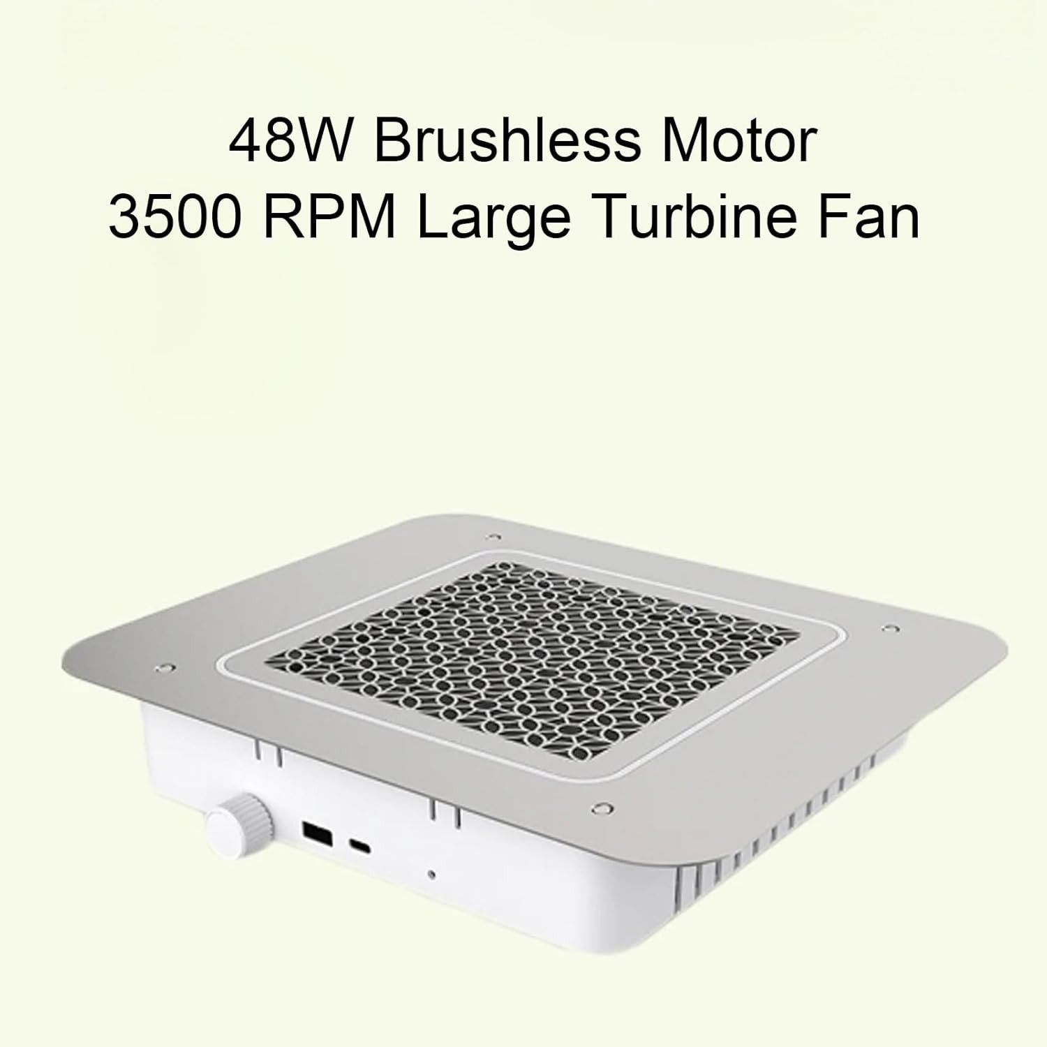 Nail Dust Collector, Nail Vacuum Cleaner, ABS Aluminum Alloy Built in Table Desk