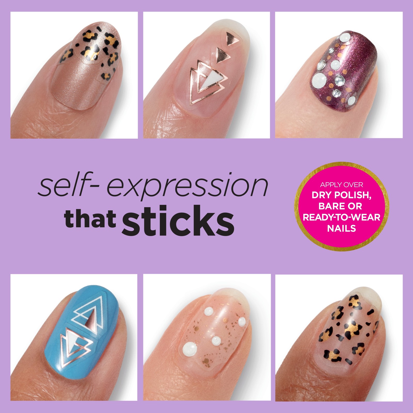 Sally Hansen Salon Effects Nail Accents | Easy to Use, No Commitment, Mix and Ma