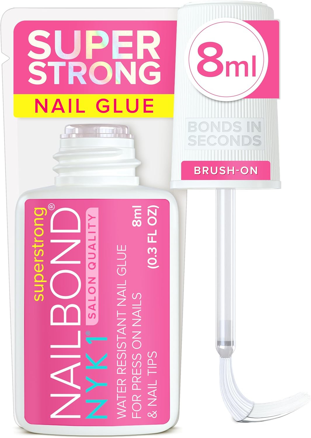 NYK1 Super Strong Nail Glue for Press Ons, Nail Tips & False Nails | 8Ml | Nailb