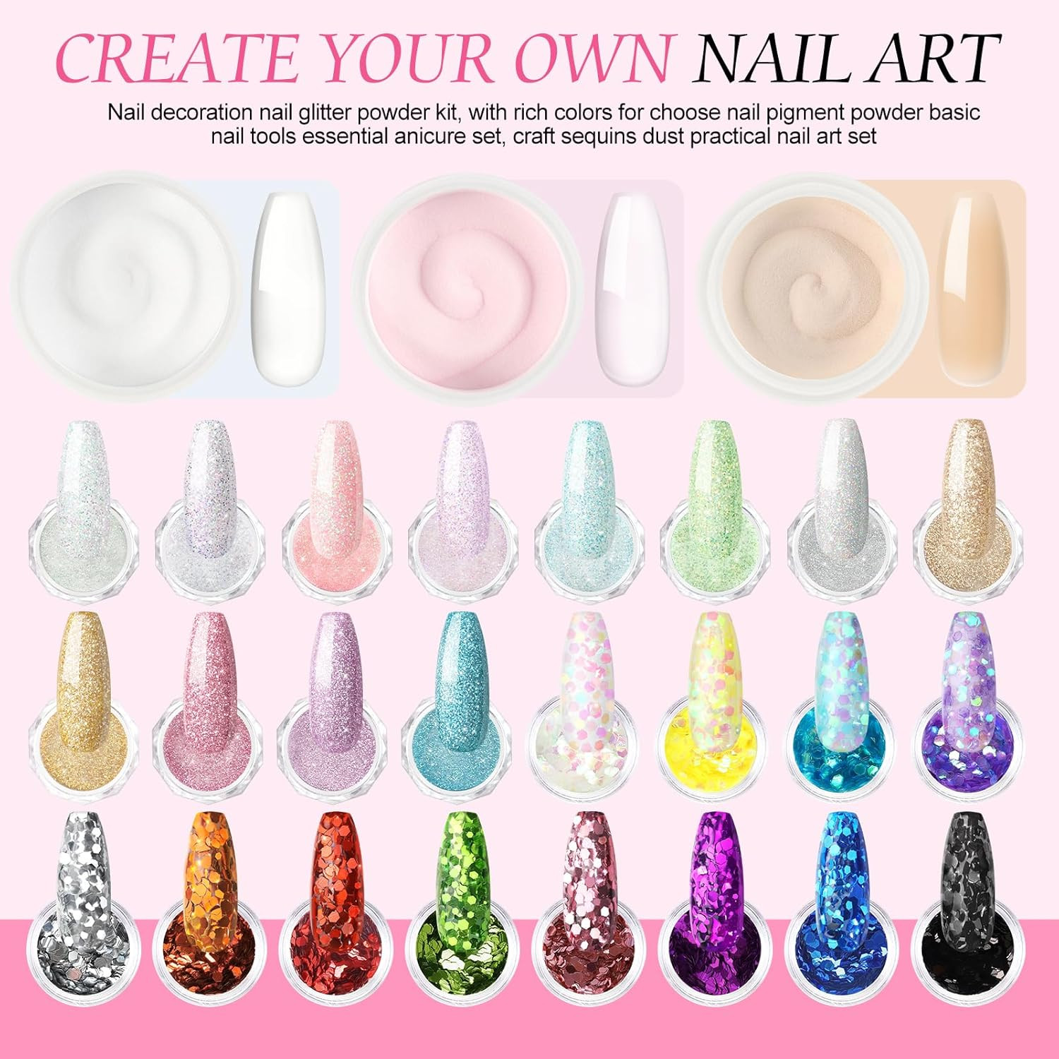 Acrylic Nail Kit with Drill and U V Light, Professional Nail Kit Acrylic Set for