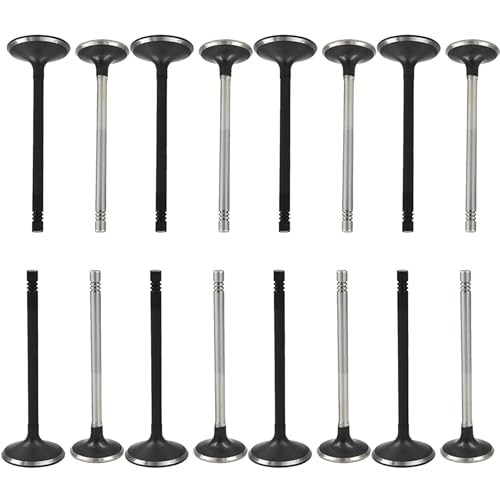 16 Pcs Intake Air-out Engine Valves 12622329 12615936 Replacement for GM 2.0