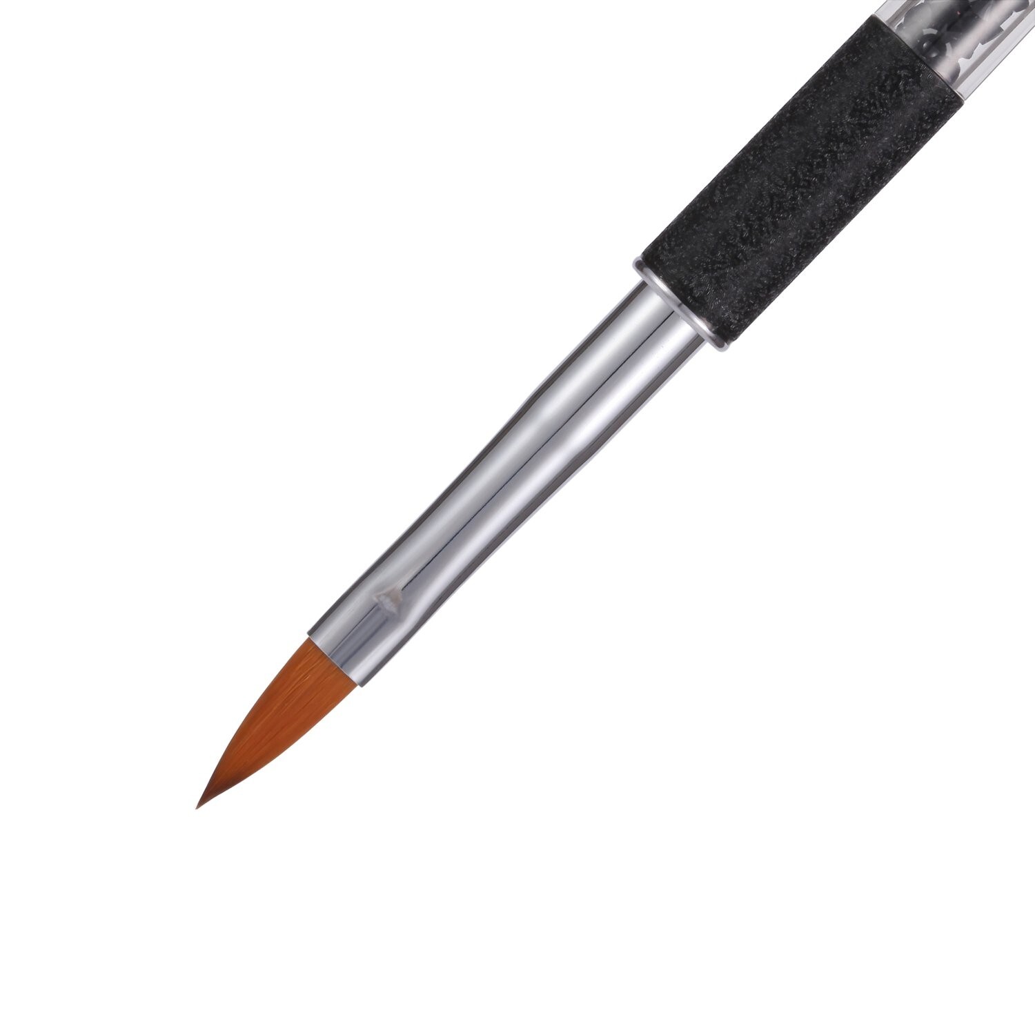 1Pc Pure Kolinsky Sable Hair Acrylic Nail Art Brush with Black Pearl