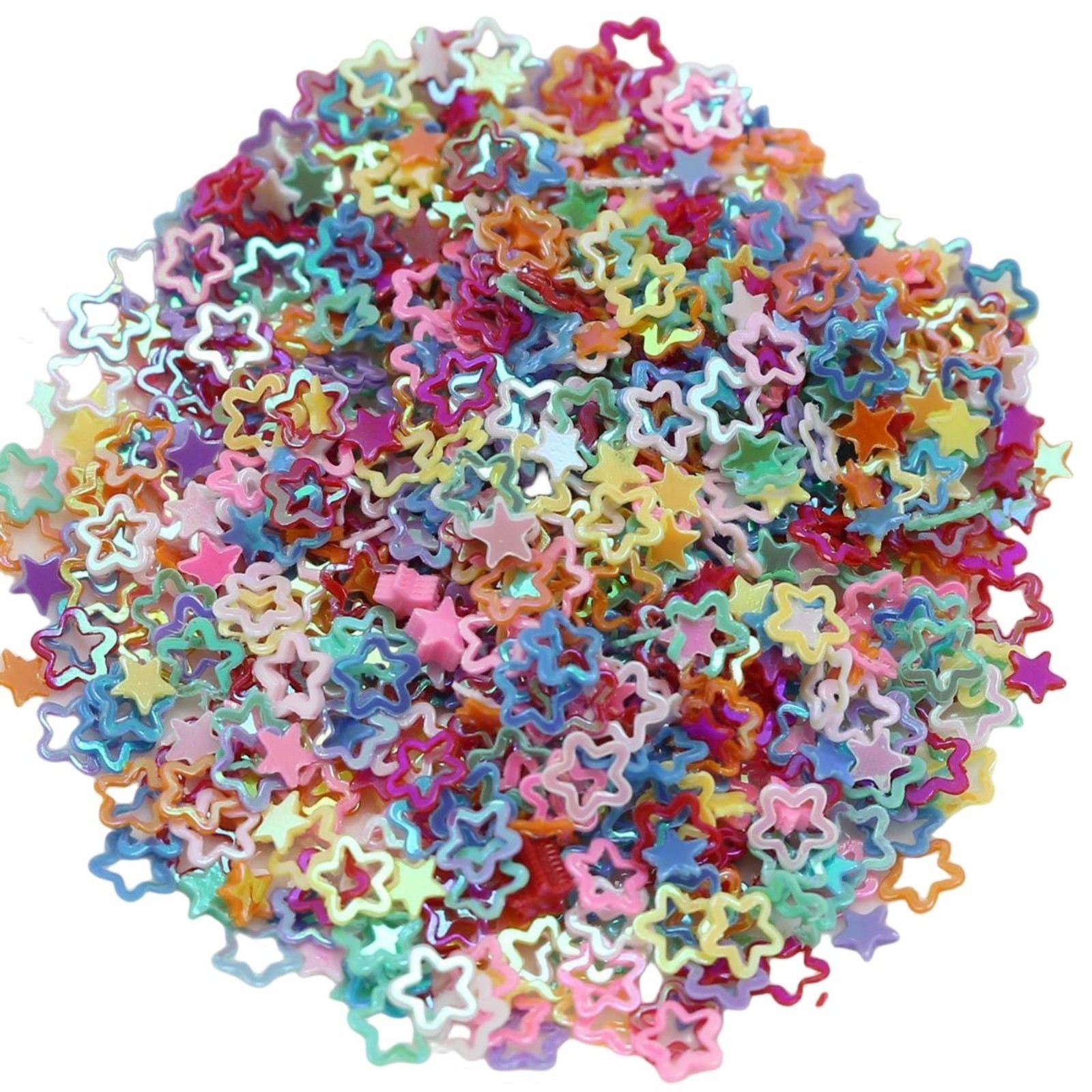 50 Gram Mixed Color Hollow Flower Sequins Loose Tiny Tips 4mm Nail Art