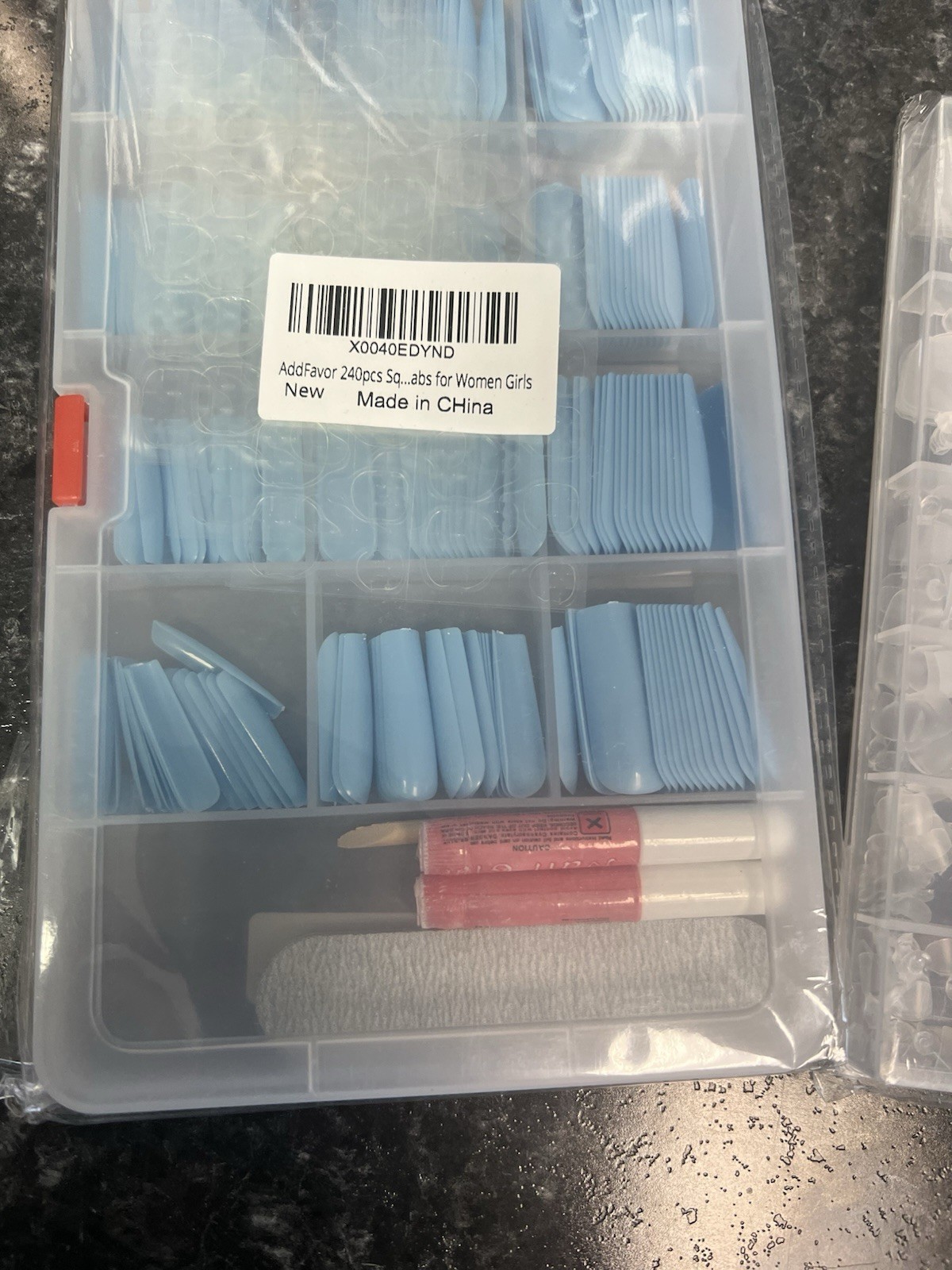 Glue On Nails. Lot. New In Package. Assorted Colors Various Sizes