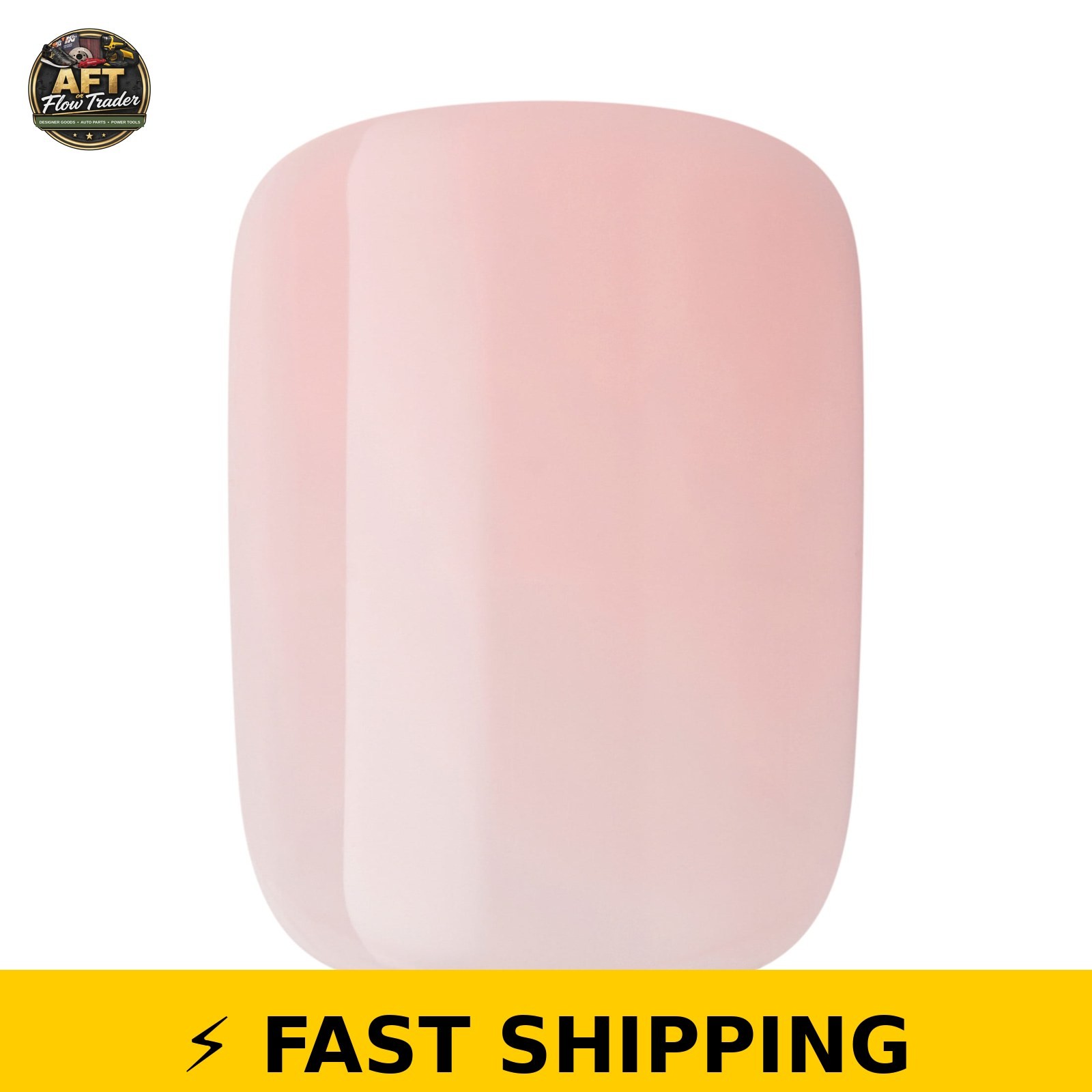 imPRESS Kiss Impress Short Square Oval Nails – Light Pink, 30 pcs