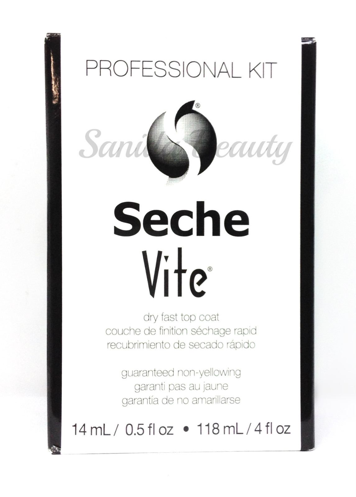 Seche Vite Dry Fast Topcoat Professional Refill Kit 4oz + 0.5oz