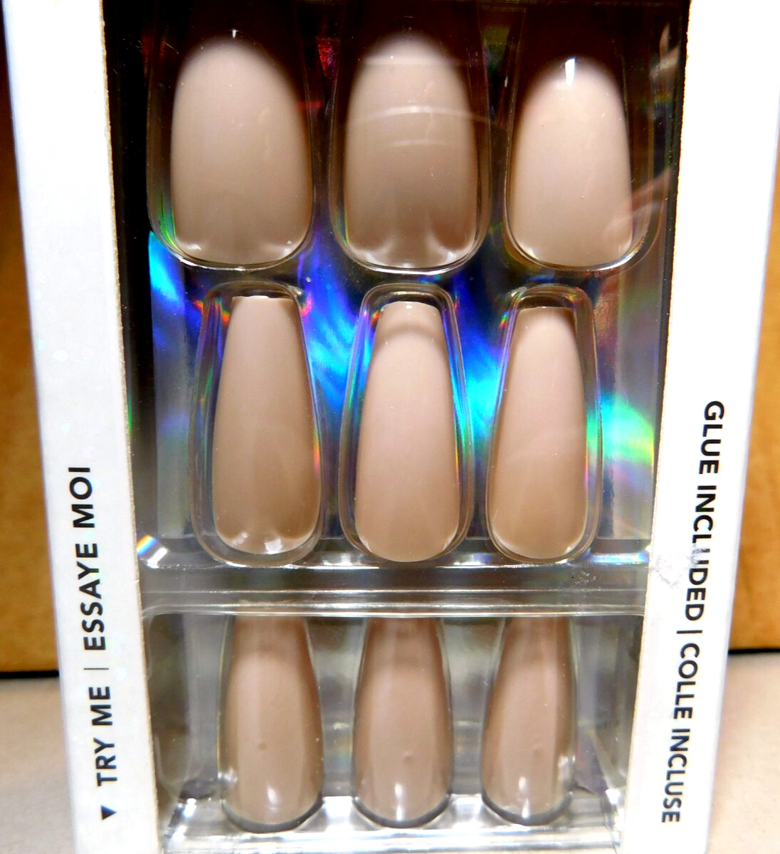 CBI Distributing Corp.~Icing 24 Faux Nails Vegan OF.AN Beige/ Tan Nail