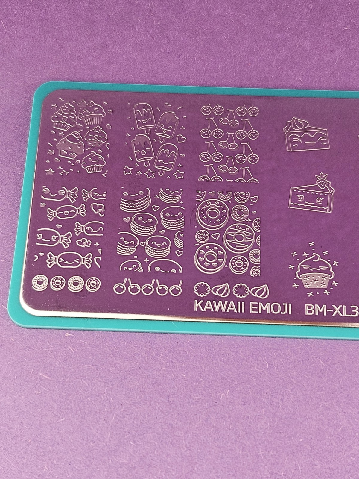 Maniology Bundle Monster BM-XL323 Kawaii Emoji Food Candy Donut Nail Stamp Plate
