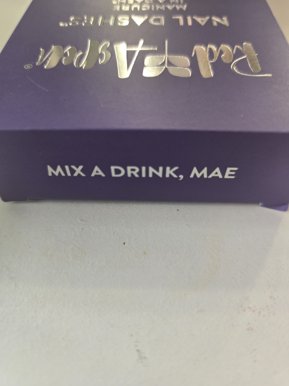 Red Aspen Nail Dashes “Mix A Drink, Mae” Purple Short Almond