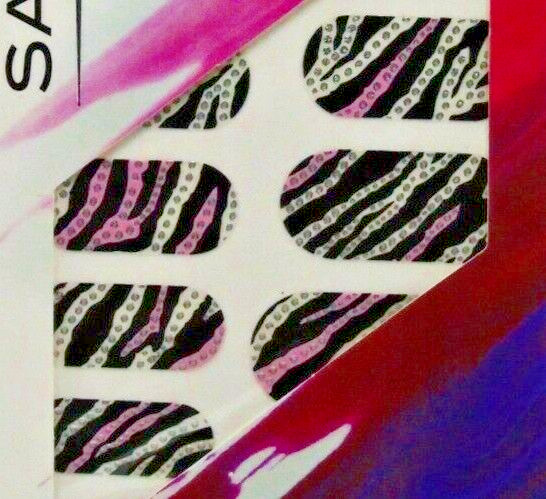 Nail Wraps Stickers Strips At Home Manicure Kit Animal Print Foil 3D Crystals