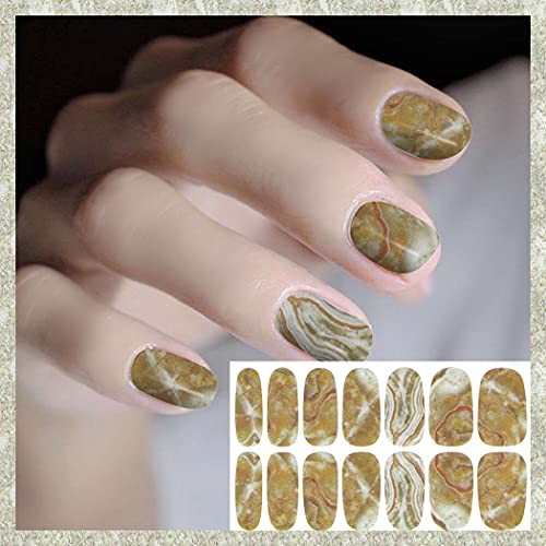 20 Sheets Marble Nail Polish Stickers – Peel & Stick Nail Marble Design-1