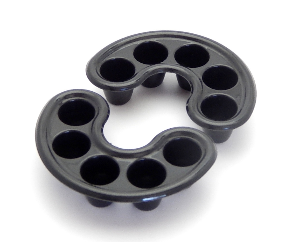 2PCS MANICURE TOOLS FIVE HOLE BOWL FOR MANICURE TO SOFTER THE CUTICLE